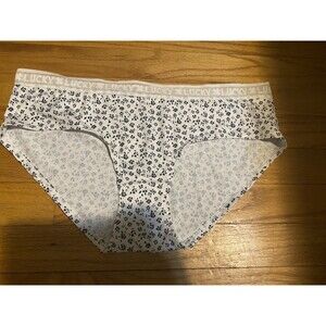 Lucky Brand Bikini Panty Size XL Signature Logo Band Floral NWOT